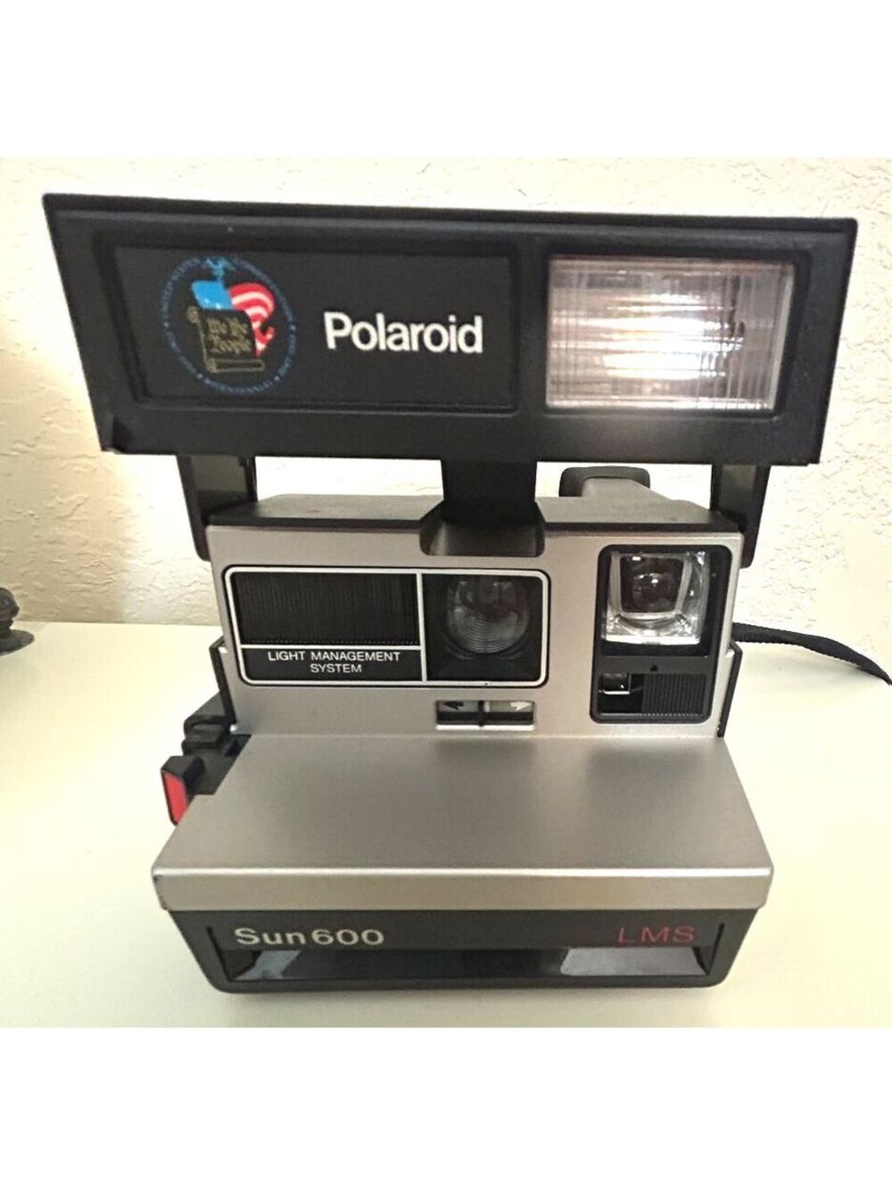 Vintage Polaroid Sun 600 LMS Instant Camera Tested Working Includes Film USA